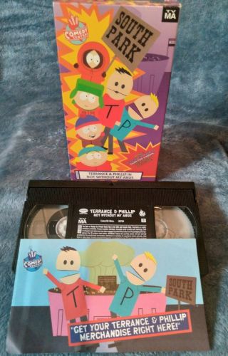 South Park Rare Vhs Terrance And Phillip Banned Episode W/ Paper Insert