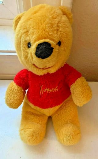 Gund Sears Winnie The Pooh Plush Bear Vintage 10 " Stuffed Animal Walt Disney