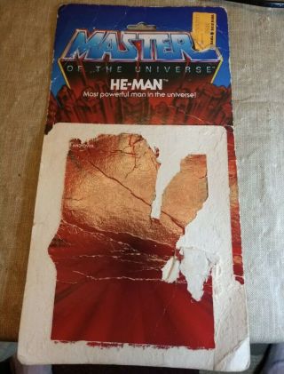 Masters Of The Universe 8 - Back Mexico Cardback He - Man Rare