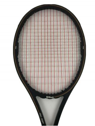 Rare Vintage Wilson Pro Staff Graphite W/ Kevlar 4 ⅝ Grip L5 Pws Midsize Racquet