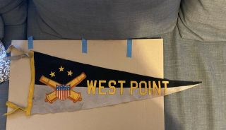 Antique Army West Point Wool Felt Pennant Flag