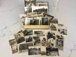 Antique And Vintage Black And White Photos In Antique Tin