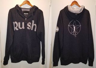 Rush 2015 R40 Hoodie Sweatshirt Shirt Xl Rare Neil Peart Geddy Lee 2112