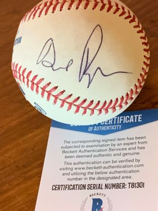 David Byrne Talking Heads Music Signed Autographed Rare Omlb Baseball Beckett