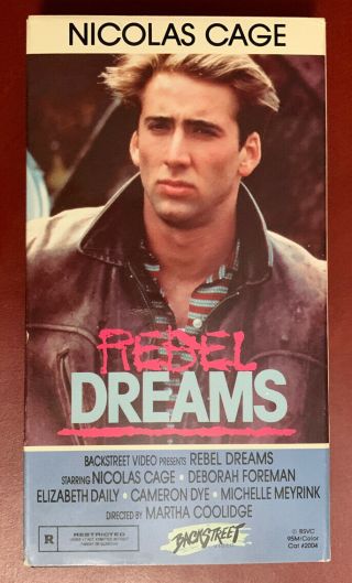 Rebel Dreams Valley Girl Vhs Videotape Great Shape Nicolas Cage Rare Release