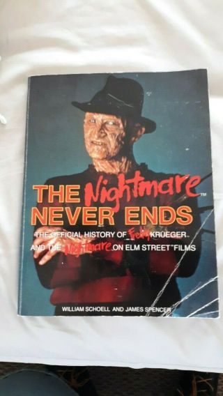 Rare The Nightmare Never Ends Freddy Krueger Signed By Robert Englund