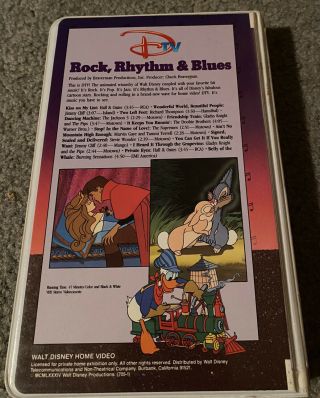 Walt Disney Home Video DTV Rock,  Rhythm & Blues 1984 RARE Clamshell VHS 3