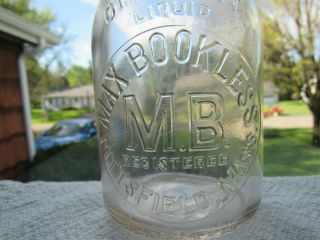 Trep Milk Bottle Max Bookless Dairy Farm Pittsfield Ma Berkshire County V Rare