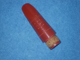 W.  S.  Sumner Acousticut Bb Clarinet Mouthpiece - Rare Red Hard Rubber - Cond