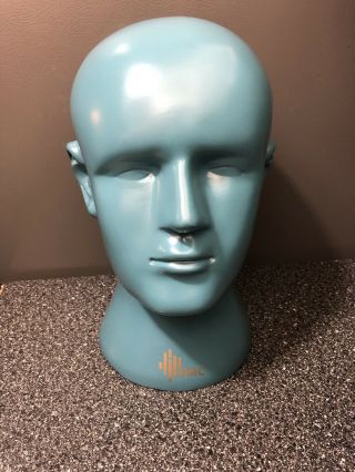 Rare Vintage Mannequin Head BMC - Blue Plastic 3