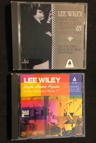 2 Rare Lee Wiley Cds Back Home Again,  Gershwin/porter 1939 - 40 Liberty Rec Vg,
