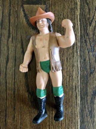 Wwf Ljn Cowboy Bob Orton Rare 1987 Wrestling Figure With Hat Vintage
