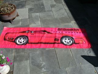 Rare Bfgoodrich Vinyl Banner 1993 Callaway Corvette Bf Goodrich