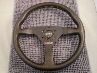 Italy Momo Monte Carlo Leather Steering Wheel Rare 14.  5 " A134