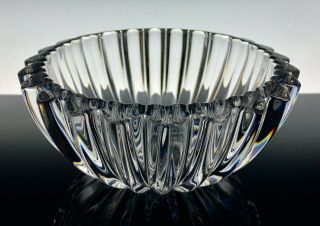 Rare Tiffany & Co.  Crystal Heart Rimmed Bowl 6.  5 " Diameter