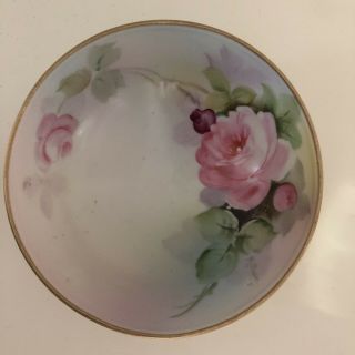 Vintage Antique Hand Painted Nippon 3 - Footed Bowl