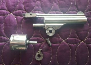 Antique Thames Arms Company.  32 S&w Top Break Revolver Barrel And Cylinder
