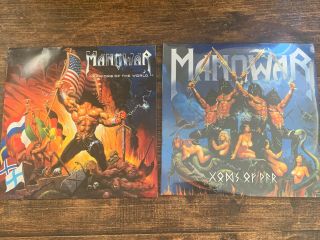 Manowar Limited Vinyl Lp Warriors Of The World,  Gods Of War Rare