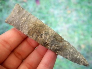 Rare Fine 3 1/2 Inch Arkansas Eden Point With Arrowheads Artifacts