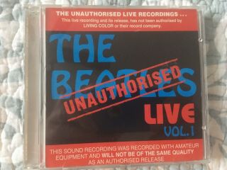 The Beatles Live Unauthorized Cd Vol 1 Australia Joker Very Rare