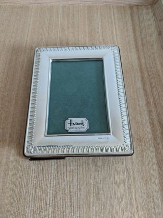 Harrods Sterling Silver Picture Frame 4 " X 5 "