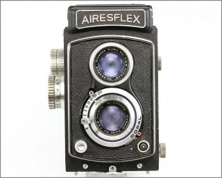 Rare Vintage 1954 AIRESFLEX - Twin Lens Reflex Camera 6x6 2