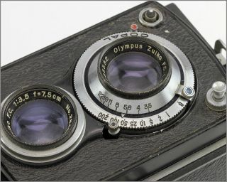 Rare Vintage 1954 AIRESFLEX - Twin Lens Reflex Camera 6x6 3
