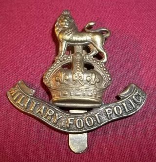 World War 1 Wwi Military Foot Corps British Military Cap Badge 1914 - 1918 Rare