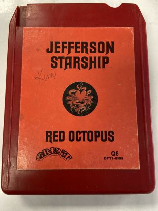 Quad Quadraphonic 8 Track Tape: Jefferson Starship " Red Octopus ".  Rare Rock Q8