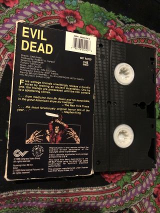Evil Dead Rare & OOP Horror Movie Congress Home Video Release VHS 2