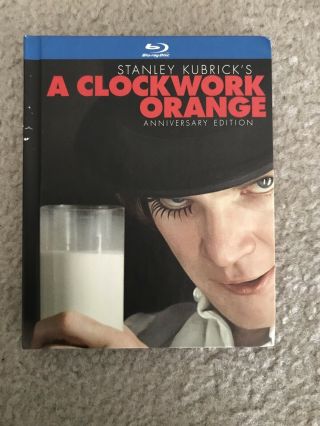A Clockwork Orange Rare Oop Blu - Ray 2 - Disc Digibook Minor Spine Blemishes