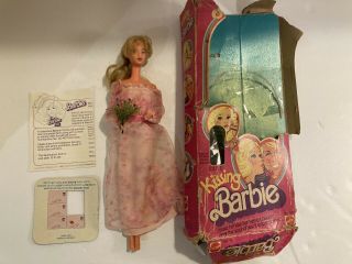 Vintage 1978 Kissing Barbie With Gown (117) Tlc - Read