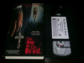 The Day Of The Beast Screener Vhs Tape Full Length Promo Horror Rare Video Tape