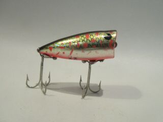 Vintage Heddon Chugger Jr.  Vcd Shrimp Shiner Tough Color