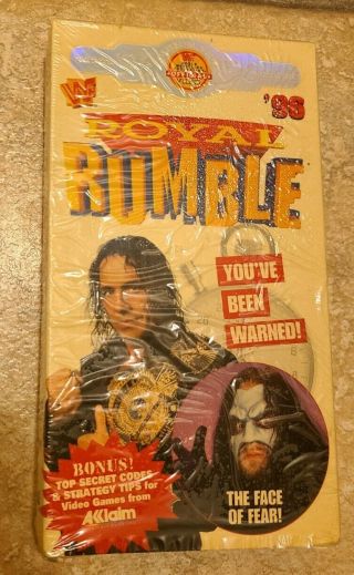 Vintage Wwf Royal Rumble 1996 Vhs Coliseum Video Wwe Rare Bret Hart Undertaker