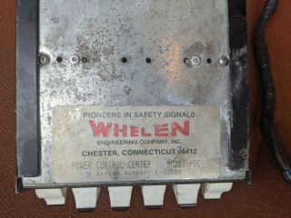 Whelen Strobe Light Power Control Center Model Pcc Vintage Rare