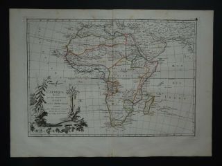 1787 Janvier Atlas Map Africa - L 