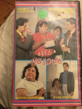 El Dia De Las Locas Vhs Charly Valentino Rare Mexican Comedy