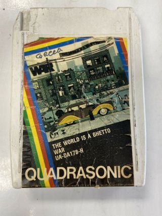 Quad Quadraphonic 8 Track Tape: War The World Is A Ghetto Rare Funk Quadrasonic