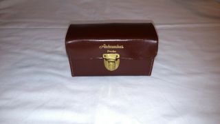 Vintage Ambassadeur Abu Garcia Leather Reel Case - Made In Sweden