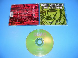 Very Rare Cd Rage Against The Machine - Live At The Quad 1st Off.  Performance