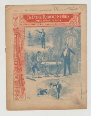 Rare & Souvenir Theatre Robert Houdin Circa 1890 - 5