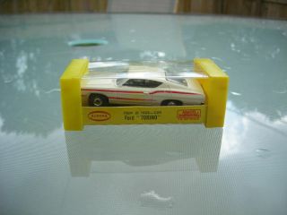 Aurora - T/jet Very Rare Ford Torino In White/red Stripes In The Box Complete