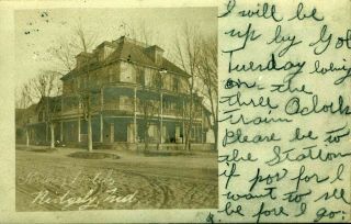 Ridgely Md Maryland,  Rppc Kranz Hotel,  Rare 1906 Real Photo Post Card