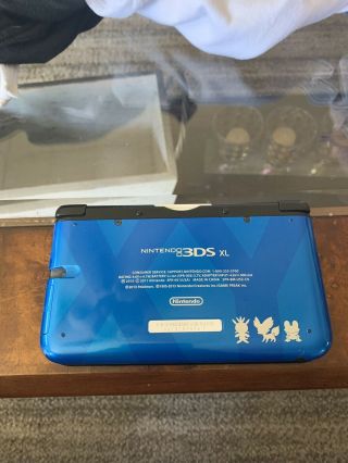 Nintendo 3DS XL Pokemon X and Y Handheld System - Blue Rare Nintendo Zelda Mario 2