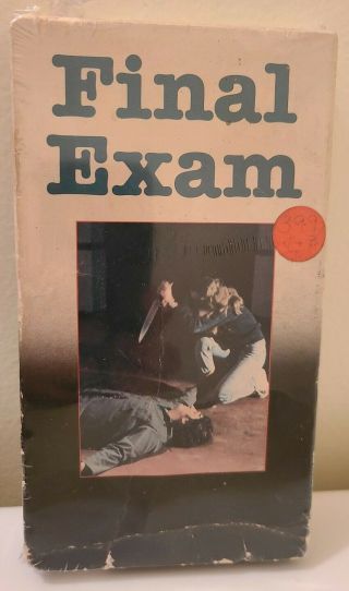 Vintage Final Exam Vhs 1981 1983 Embassy Slasher Horror Cult Movie Oop Rare