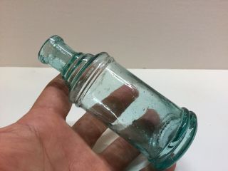 Small Antique Aqua Master Ink Bottle.
