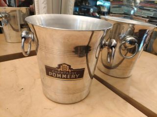 Rare Pommery Champagne Ice Bucket Aluminum By Argit Made In France
