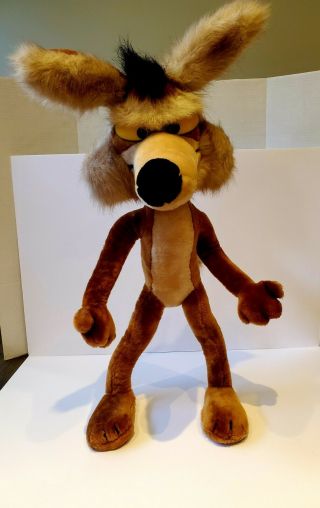 Vintage Wile E Coyote Large 30 " Poseable 1991 Plush Rare Looney Tunes Warner