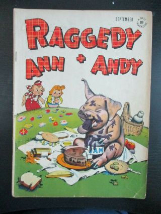 Raggedy Ann And Andy 16,  1947 Dell,  Vg,  Rare Issue,  Walt Kelly
